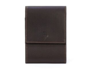 La Guêpe - Porte-chéquier compact en cuir  marron  720