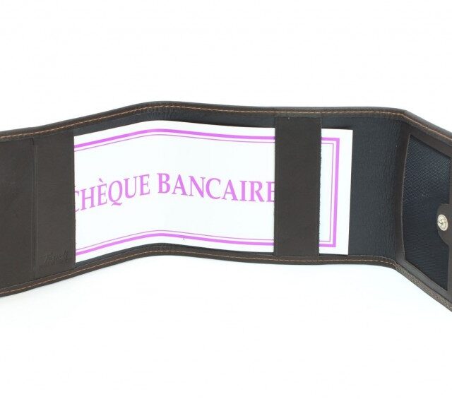 La Guêpe - Petite Maroquinerie - Porte-chéquier compact en cuir - marron - 720
