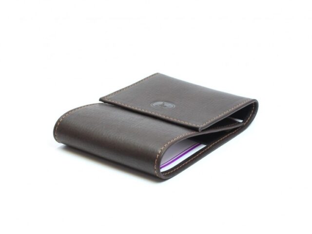La Guêpe - Petite Maroquinerie - Porte-chéquier compact en cuir - marron - 720