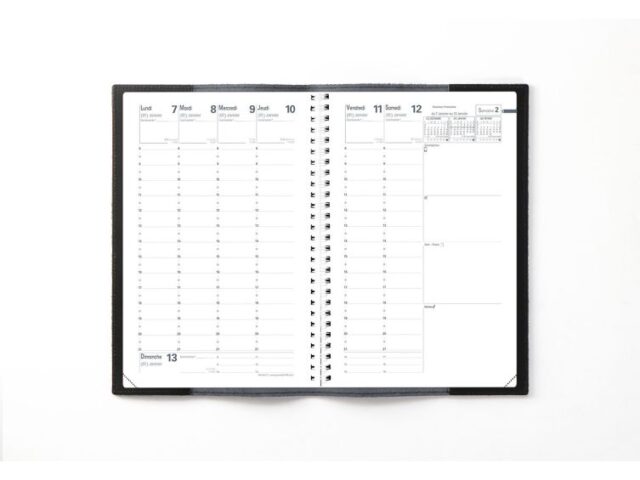 Lavoisier Maroquinier - Protège agenda 16x24 en cuir - PH502 Vert