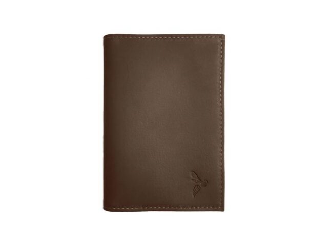 La Guêpe - Protège passeport en cuir marron – 421