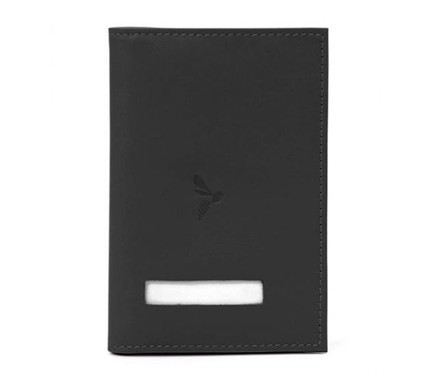 La Guêpe - Petite Maroquinerie - Protège passeport en cuir - noir - 421