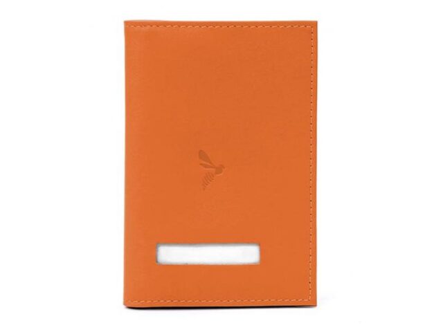 La Guêpe - Petite Maroquinerie - Protège passeport en cuir - orange - 421