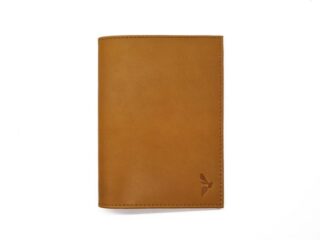 La Guêpe - Protège passeport “Luxe” en cuir gold – avec porte billet avion – PM-033-01
