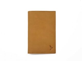 La Guêpe - Protège passeport Luxe en cuir gold  simple 2 volets  PM-032-01