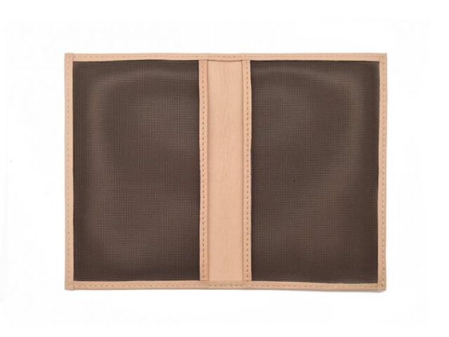 La Guêpe - Petite Maroquinerie - Protège passeport "Luxe" en cuir rosa - simple 2 volets - PM-032-01