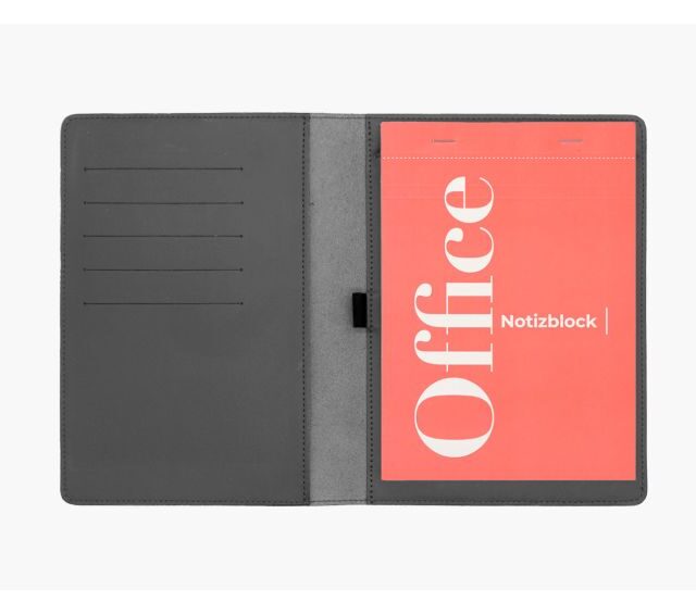 Lavoisier Maroquinier - Recharge bloc papier conférencier A5 en cuir