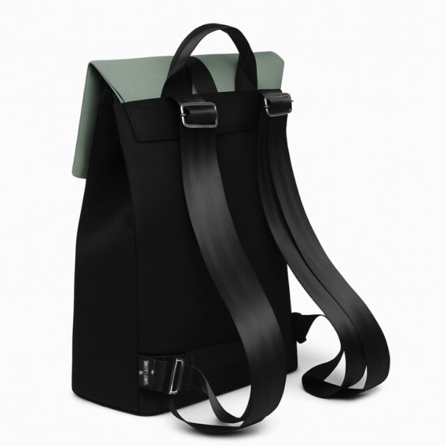 Saint-Lazare - Sac à dos Made in France - Jack noir & vert