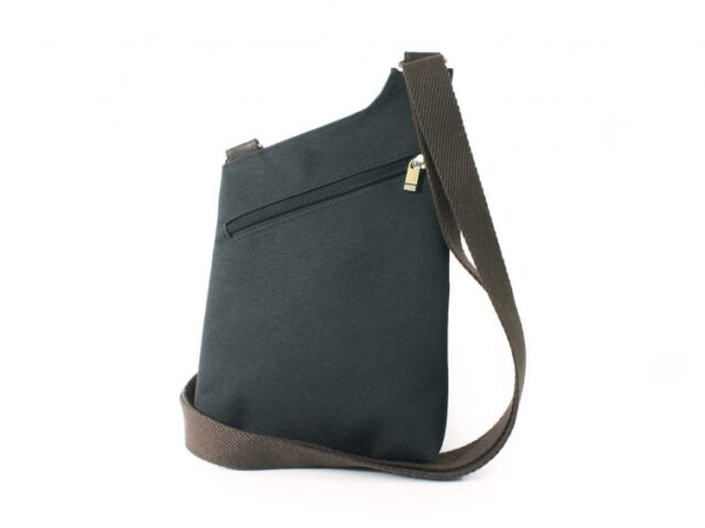 La Guêpe - Petite Maroquinerie - Sacoche bandoulière holster en cuir marron