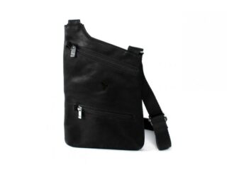 Sacoche bandoulière holster en cuir noir par la marque La Guêpe La Guêpe - Sacoche bandoulière holster en cuir noir