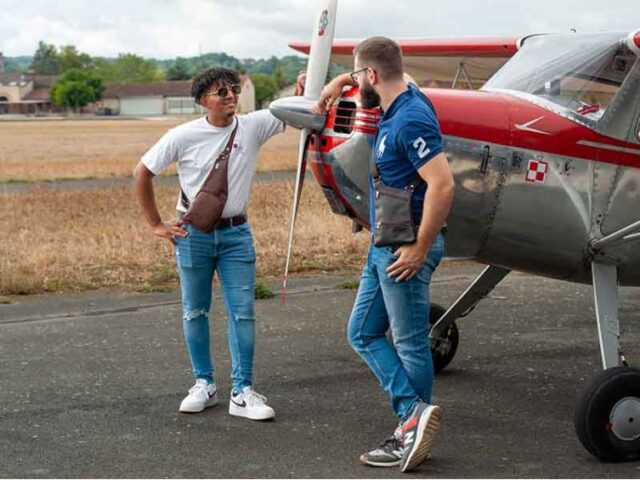 La Guêpe - Sacoche bandoulière holster en cuir gold