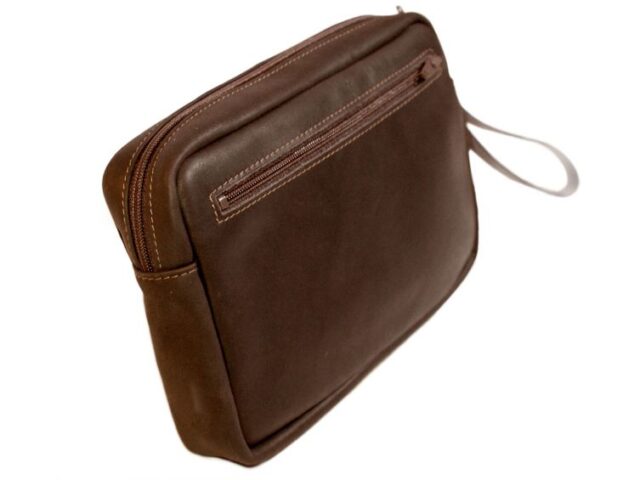 La Guêpe - Petite Maroquinerie - Sacoche homme en cuir gold à main