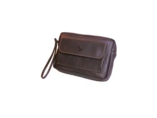 La Guêpe - Sacoche homme en cuir marron à main