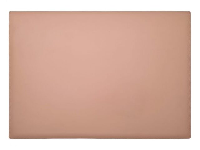 Lavoisier Maroquinier - Sous-main à rabat 50x35 cm en cuir rose