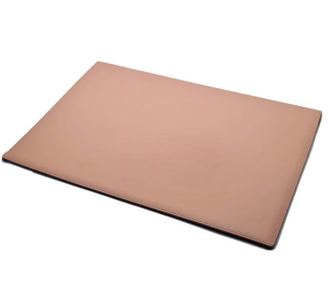 Lavoisier Maroquinier - Sous-main à rabat 50x35 cm en cuir rose