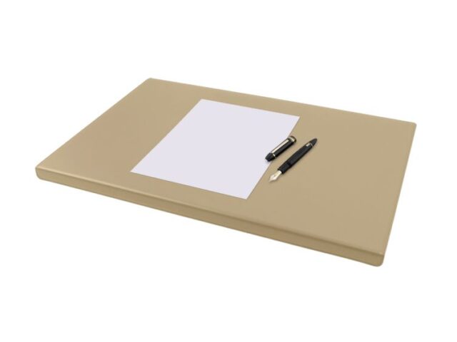 Lavoisier Maroquinier - Sous-main à rebord 50cm en cuir beige - SM600-50