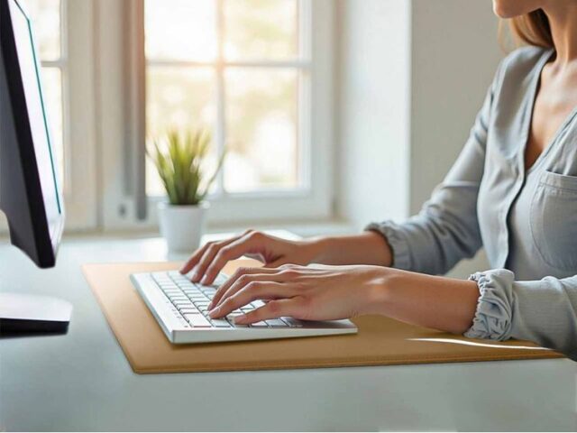 Lavoisier Maroquinier - Sous-main à rebord 60cm en cuir gold - SM600-60