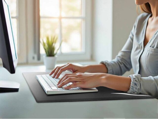 Lavoisier Maroquinier - Sous-main à rebord 60cm en cuir noir - SM600-60