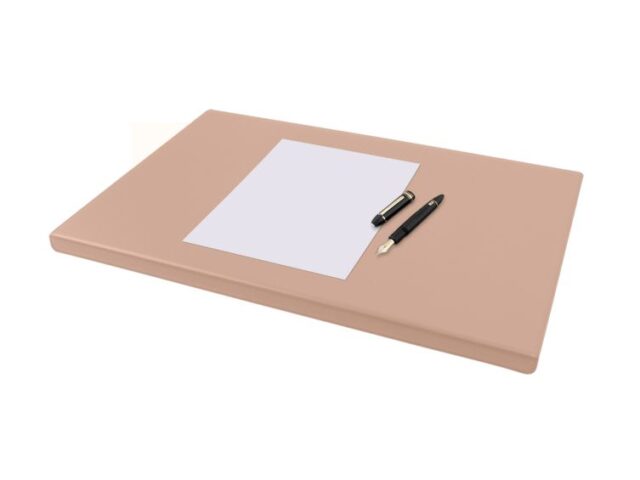 Lavoisier Maroquinier - Sous-main à rebord 60cm en cuir rose - SM600-60