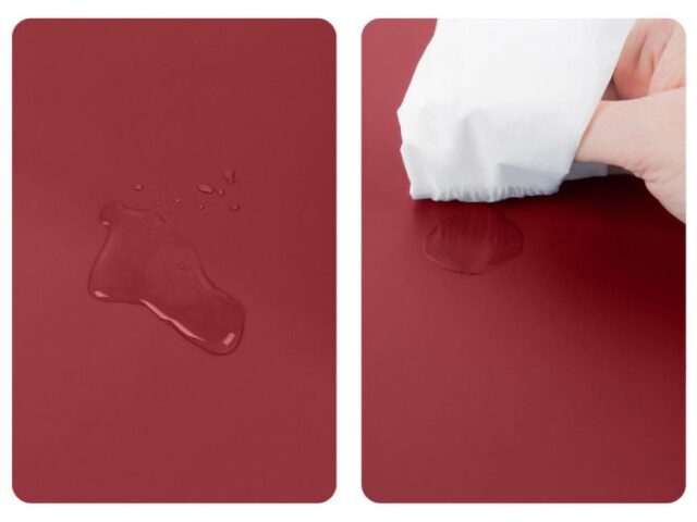 Lavoisier Maroquinier - Sous-main à rebord 50cm en cuir rouge - SM600-50