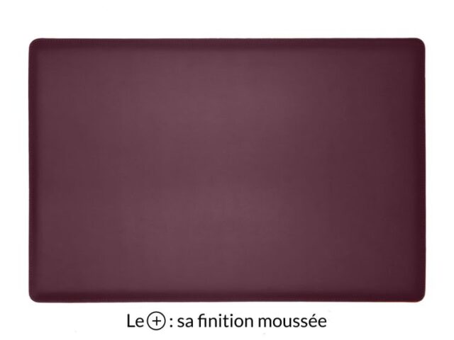 Lavoisier Maroquinier - Sous-main cuir bordeaux "Premium" - 60x40 cm