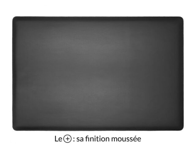 Lavoisier Maroquinier - Sous-main cuir noir "Premium" - 60x40 cm