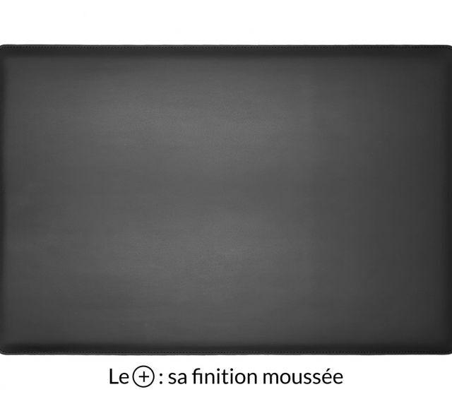 Lavoisier Maroquinier - Sous-main cuir noir "Premium" - 60x40 cm