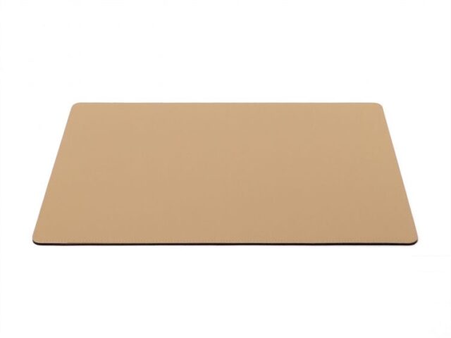 Lavoisier Maroquinier - Sous-main en cuir beige café latte - 50x34 cm