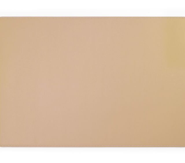 Lavoisier Maroquinier - Sous-main en cuir beige café latte - 50x34 cm