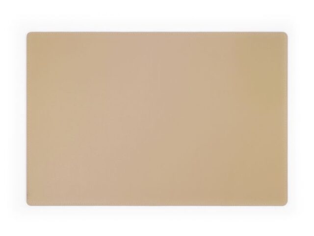 Lavoisier Maroquinier - Sous-main en cuir beige café latte - 60x40 cm