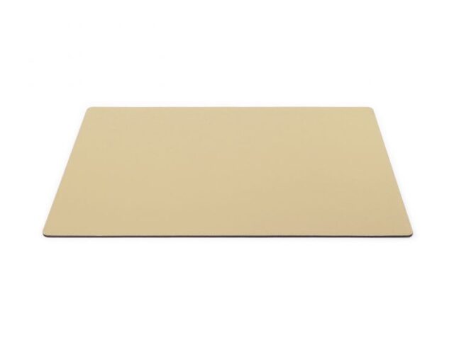 Lavoisier Maroquinier - Sous-main en cuir beige café latte - 60x40 cm