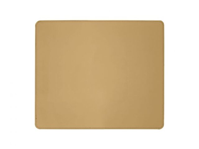 Lavoisier Maroquinier - Sous-main en cuir beige café latte - mini - 38x32 cm