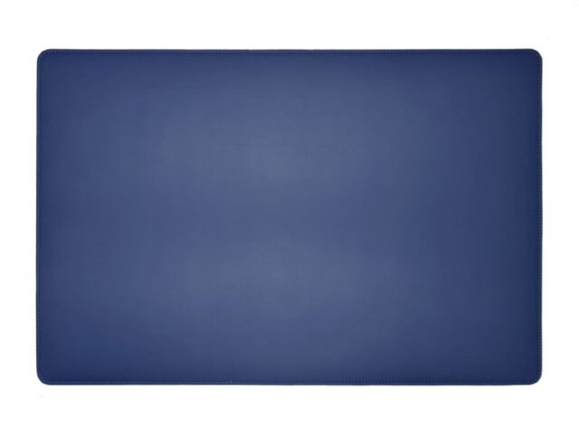 Lavoisier Maroquinier - Sous-main en cuir bleu cobalt - 60x40 cm