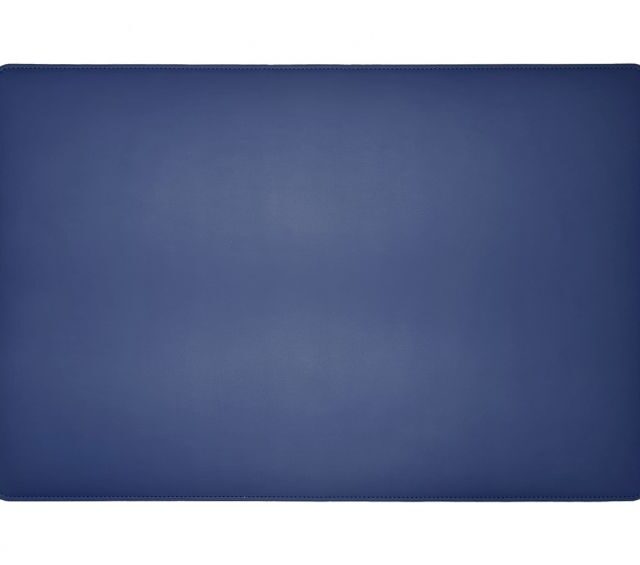 Lavoisier Maroquinier - Sous-main en cuir bleu cobalt - 60x40 cm