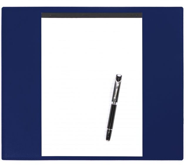 Lavoisier Maroquinier - Sous-main en cuir bleu cobalt - mini - 38x32 cm