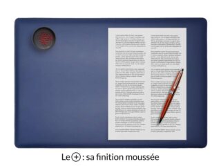 Sous-main en cuir bleu cobalt “Premium” – 50×34 cm par la marque LAVOISIER Maroquinier LAVOISIER Maroquinier - Sous-main en cuir bleu cobalt “Premium” – 50×34 cm