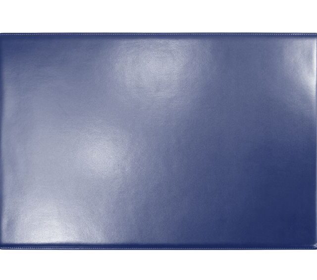 Lavoisier Maroquinier - Sous-main en cuir bleu cobalt "Premium" - 60x40 cm
