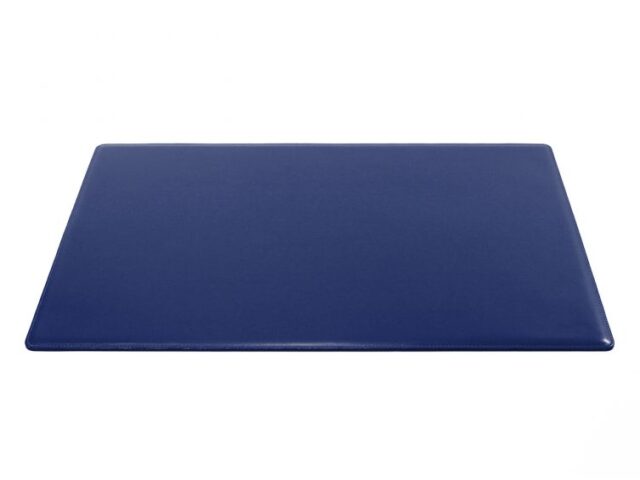 Lavoisier Maroquinier - Sous-main en cuir bleu cobalt "Premium" - 60x40 cm