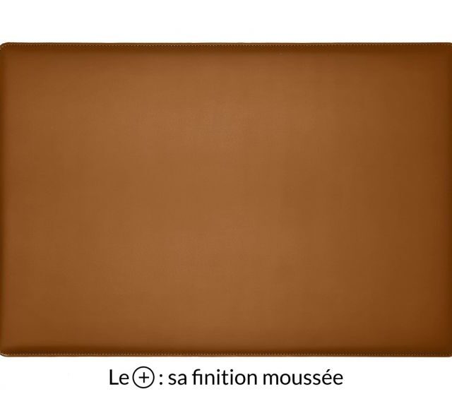 Lavoisier Maroquinier - Sous-main en cuir gold "Premium" - 50x34 cm
