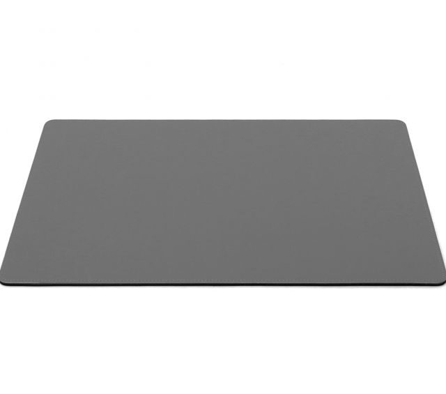 Lavoisier Maroquinier - Sous-main en cuir gris fer - 50x34 cm