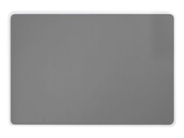 Lavoisier Maroquinier - Sous-main en cuir gris fer - 50x34 cm