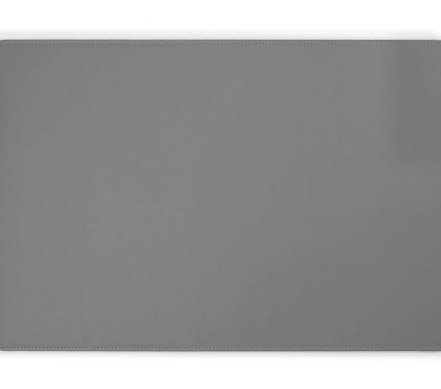 Lavoisier Maroquinier - Sous-main en cuir gris fer - 50x34 cm