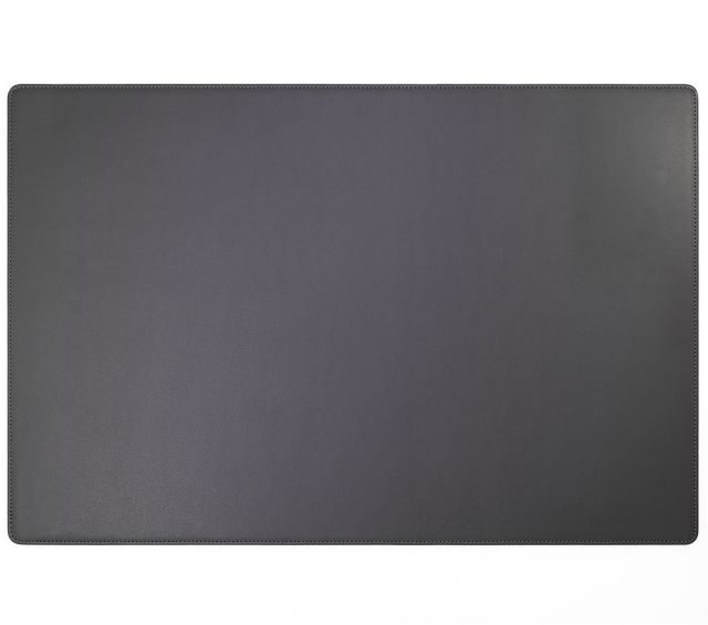 Lavoisier Maroquinier - Sous-main en cuir gris fer - 60x40 cm