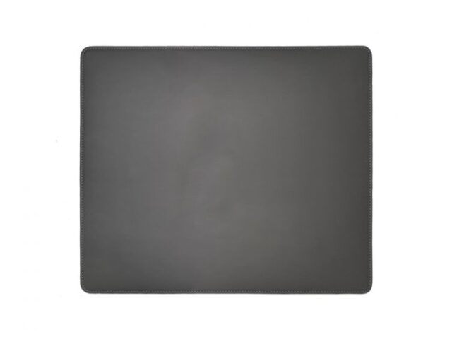 Lavoisier Maroquinier - Sous-main en cuir gris fer - mini - 38x32 cm