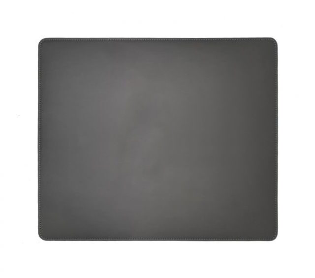 Lavoisier Maroquinier - Sous-main en cuir gris fer - mini - 38x32 cm