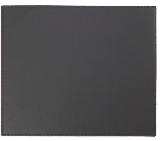 Lavoisier Maroquinier - Sous-main en cuir gris fer - mini - 38x32 cm