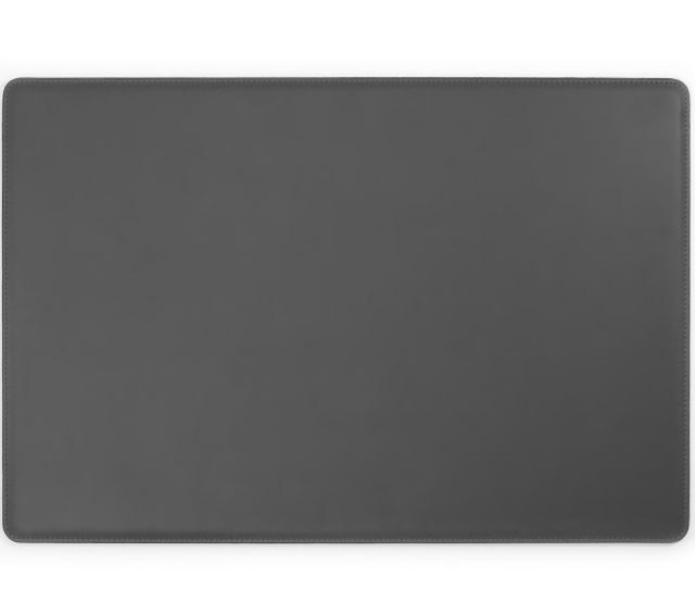 Lavoisier Maroquinier - Sous-main en cuir gris fer "Premium" - 50x34 cm