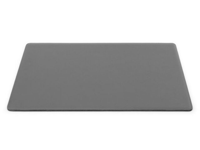 Lavoisier Maroquinier - Sous-main en cuir gris fer "Premium" - 50x34 cm