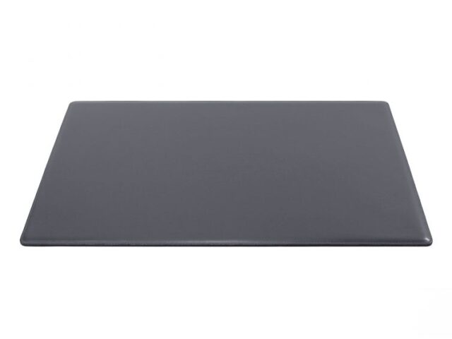 Lavoisier Maroquinier - Sous-main en cuir gris fer "Premium" - 60x40 cm