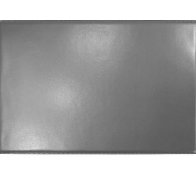 Lavoisier Maroquinier - Sous-main en cuir gris fer "Premium" - 60x40 cm